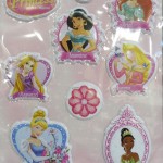 2. Disney Princess Puffy Sticker